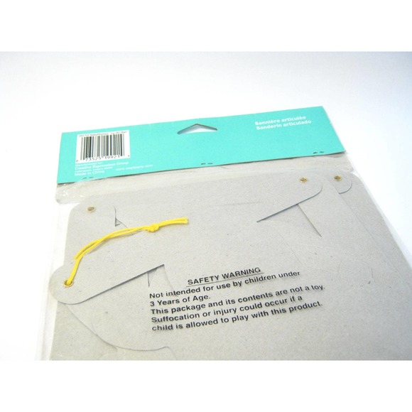 6.5ft Yellow Blue Baby Shower Banner Party Decorations Supply - Picture 3 of 4